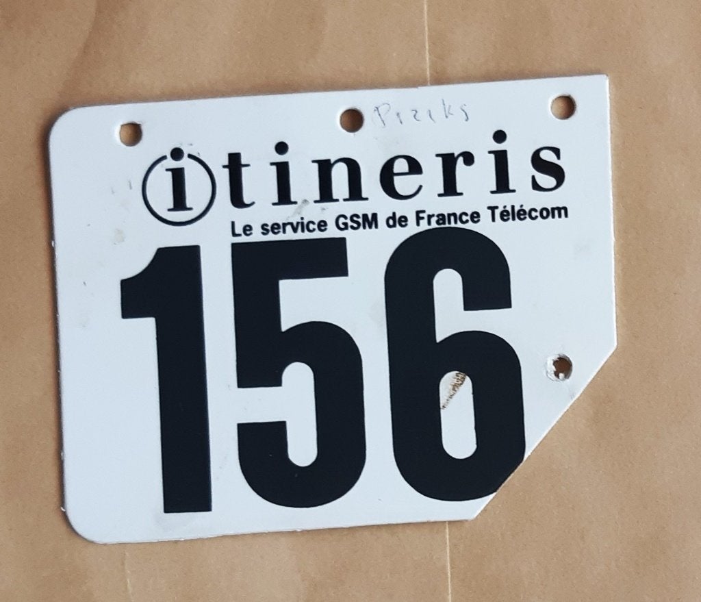 WIELRENNEN CYCLISME FIETS NUMMER KADER PLAATJE  (6), Ophalen of Verzenden
