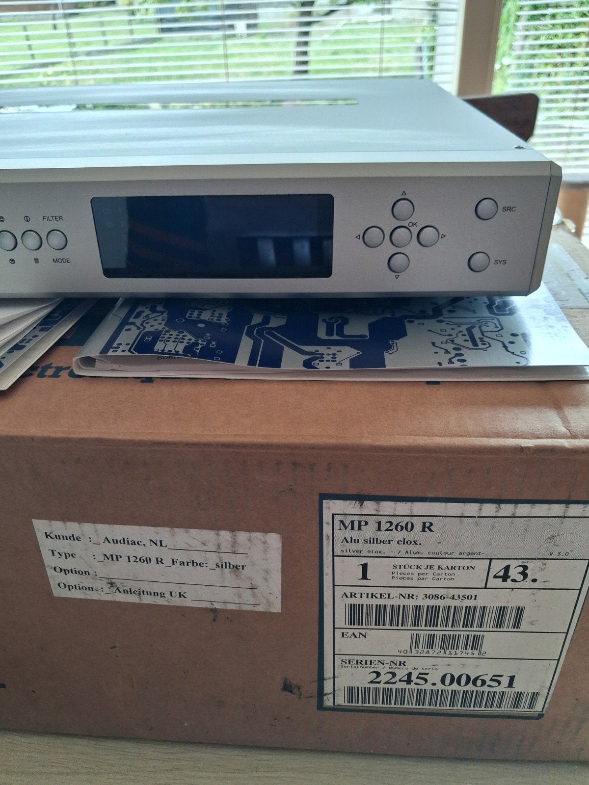 DAC T+A MP 1260 R, Ophalen of Verzenden