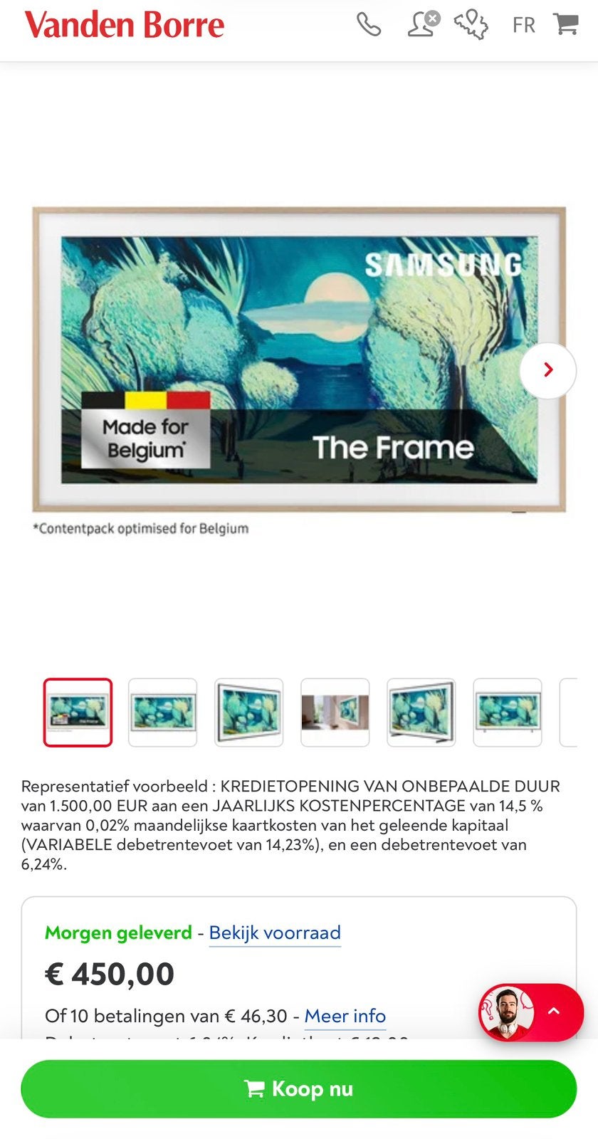 Samsung Ultra HD 4K TV - The Frame - 32inch - Spotprijs, Ophalen of Verzenden, Samsung