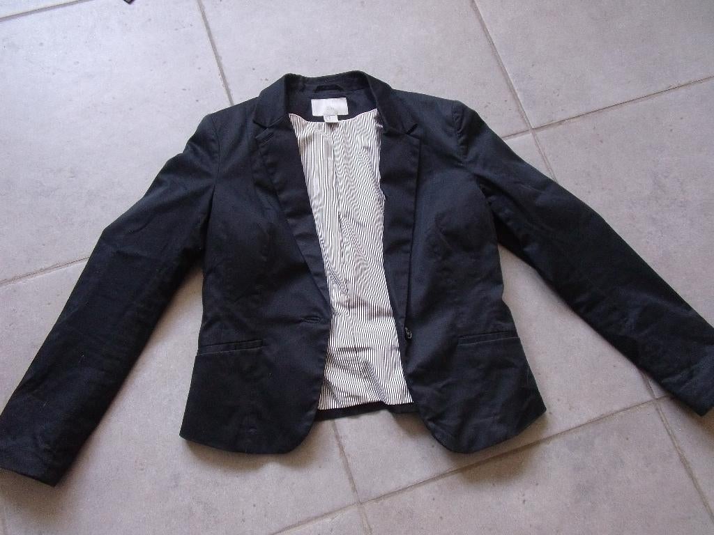 veste blazer femme  38/40 H&M, Comme neuf, Enlèvement, Noir, Taille 38/40 (M)