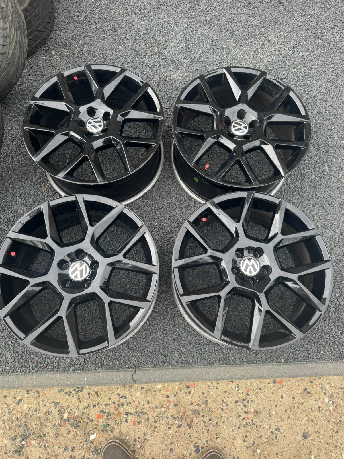 4 zwarte VW Pretoria-style + evt Banden, Enlèvement, Utilisé