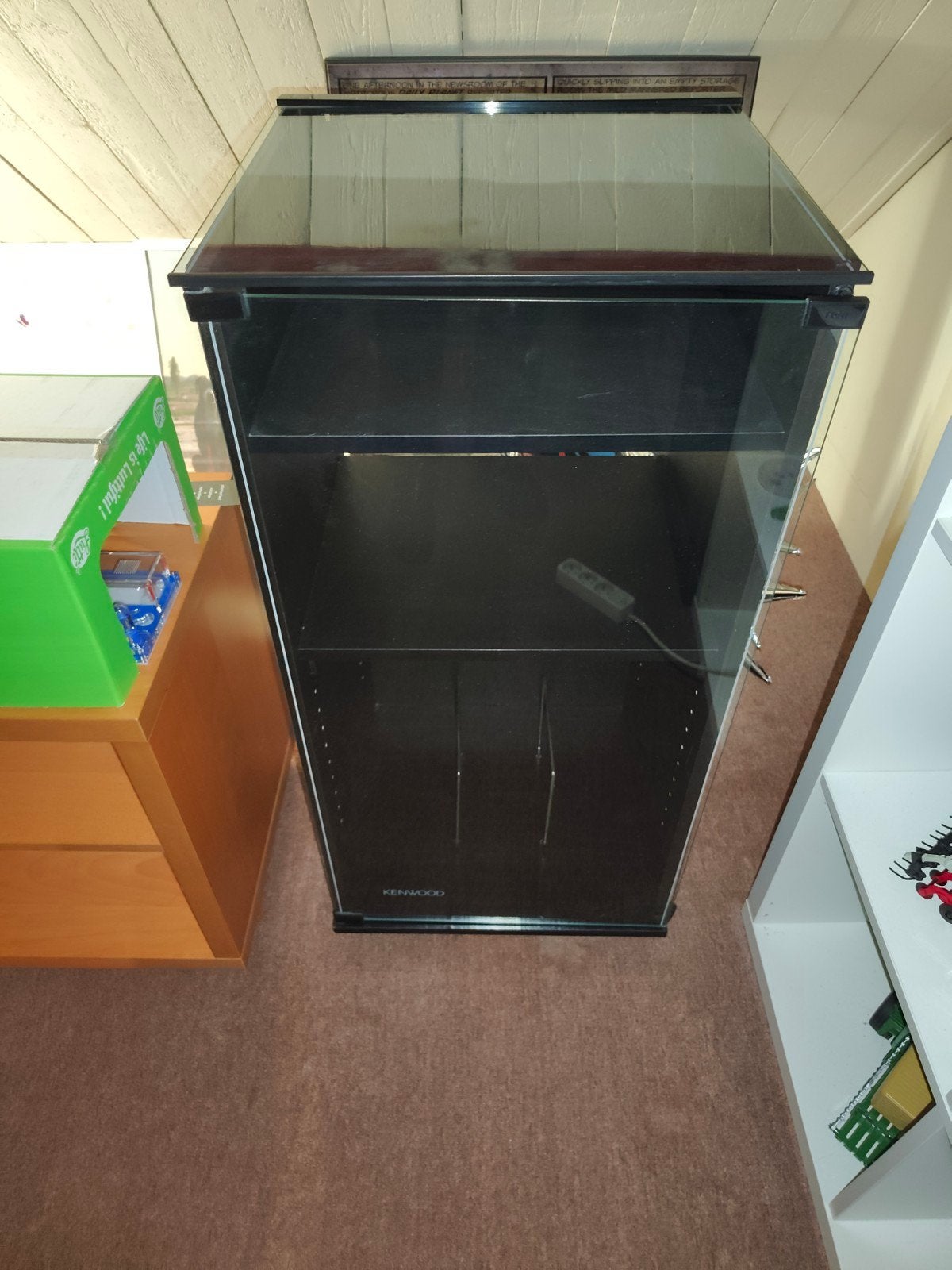 Vintage Kenwood stereo kast met platen compartiment, Ophalen, Gebruikt