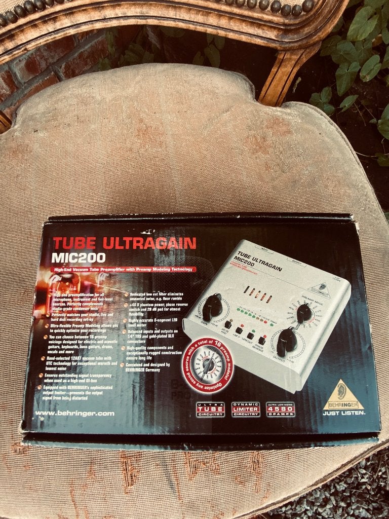 Behringer tube ultragain mic200, Musique & Instruments, Effets, Enlèvement
