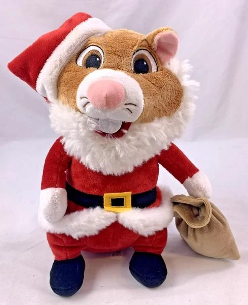 Albert Heijn AH Pluche Hamster Kerstman Knuffel Kerstmis, Hamster, Zo goed als nieuw, Middelgroot (20 tot 80 cm), Rood