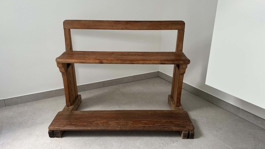 banc d'école ancien en pin, Antiquités & Art, Enlèvement