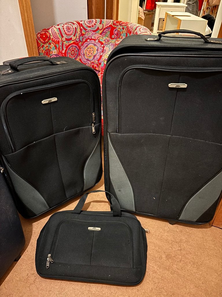 Reiskoffers set, Ophalen, Gebruikt, Uitschuifbare handgreep