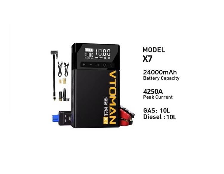 Jumpstarter 4-in-1 4250A 160 PSI luchtcompressor Powerbank, Auto diversen, Jumpstarters, Verzenden, Nieuw