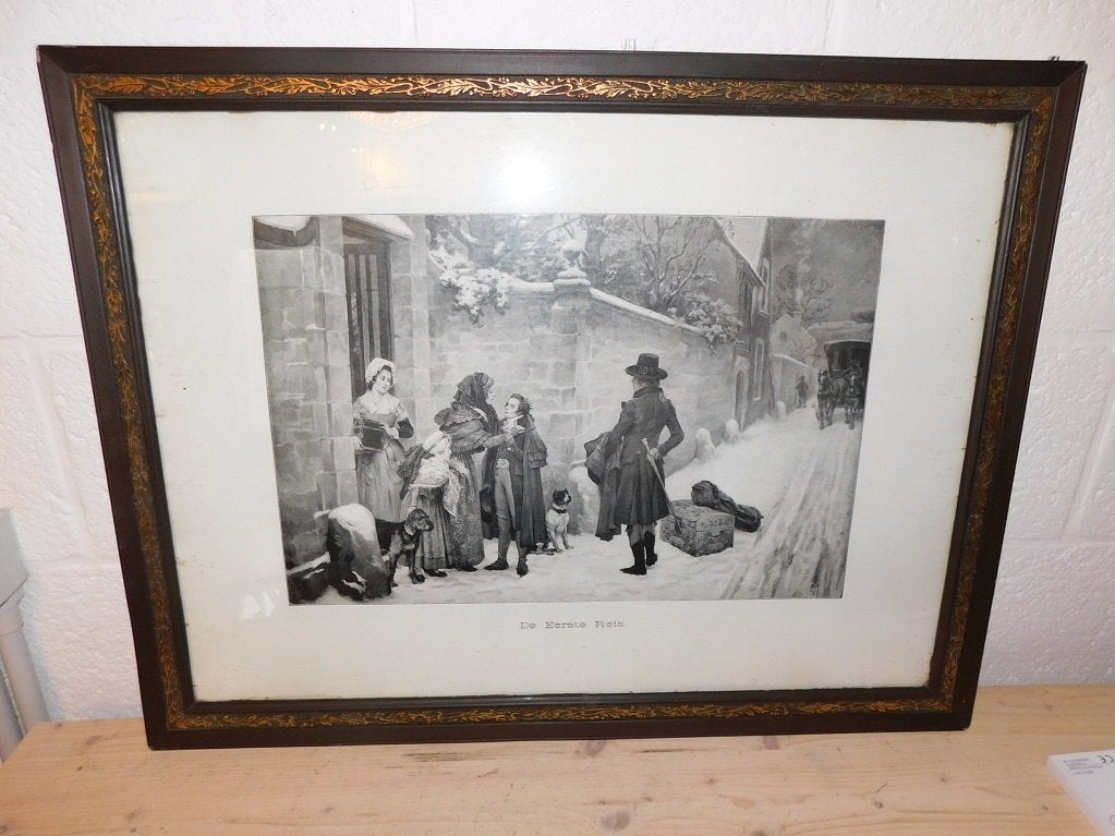 Gravure « le premier voyage »., Enlèvement, Gravure