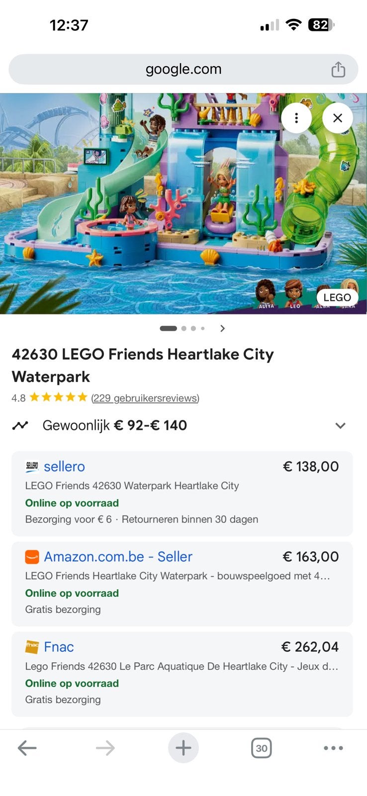 Lego friends 42630 Heartlake City Water park, Ophalen of Verzenden, Nieuw