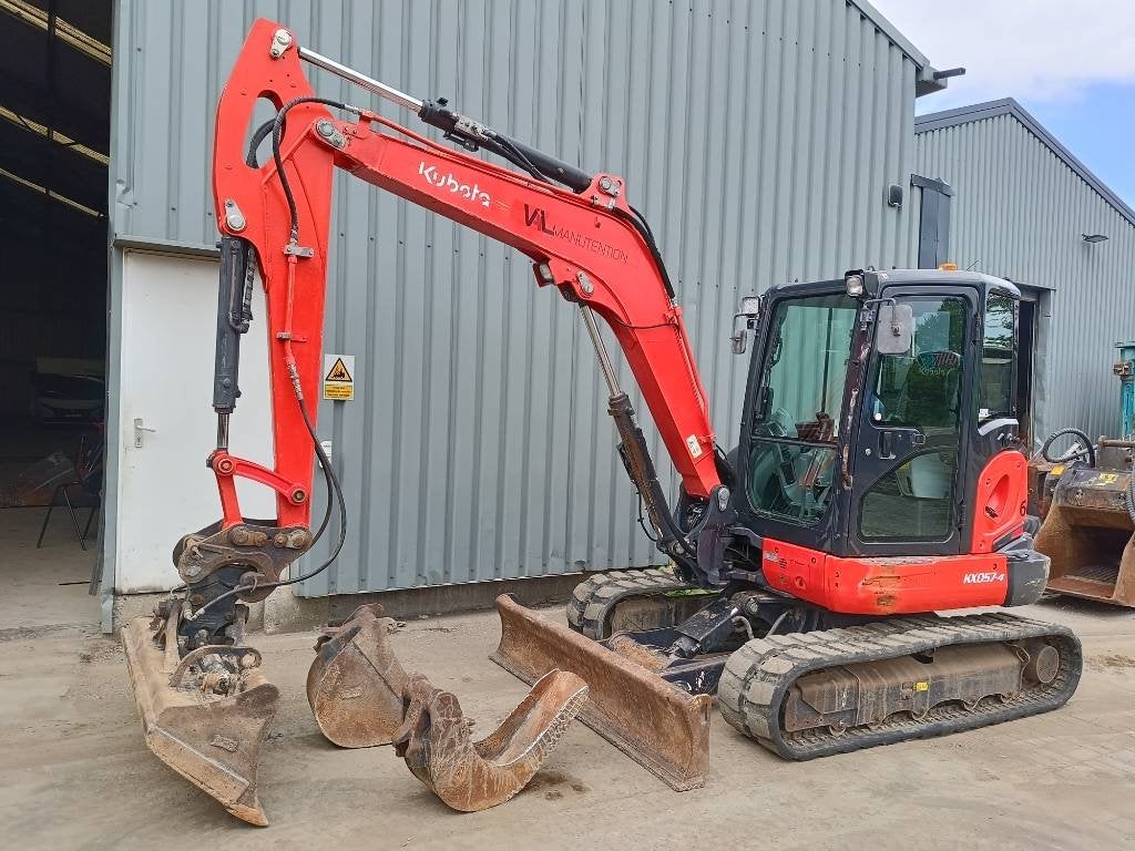 Kubota KX 057-4 5,7 ton mini graver midi excavator bagger, Graafmachine