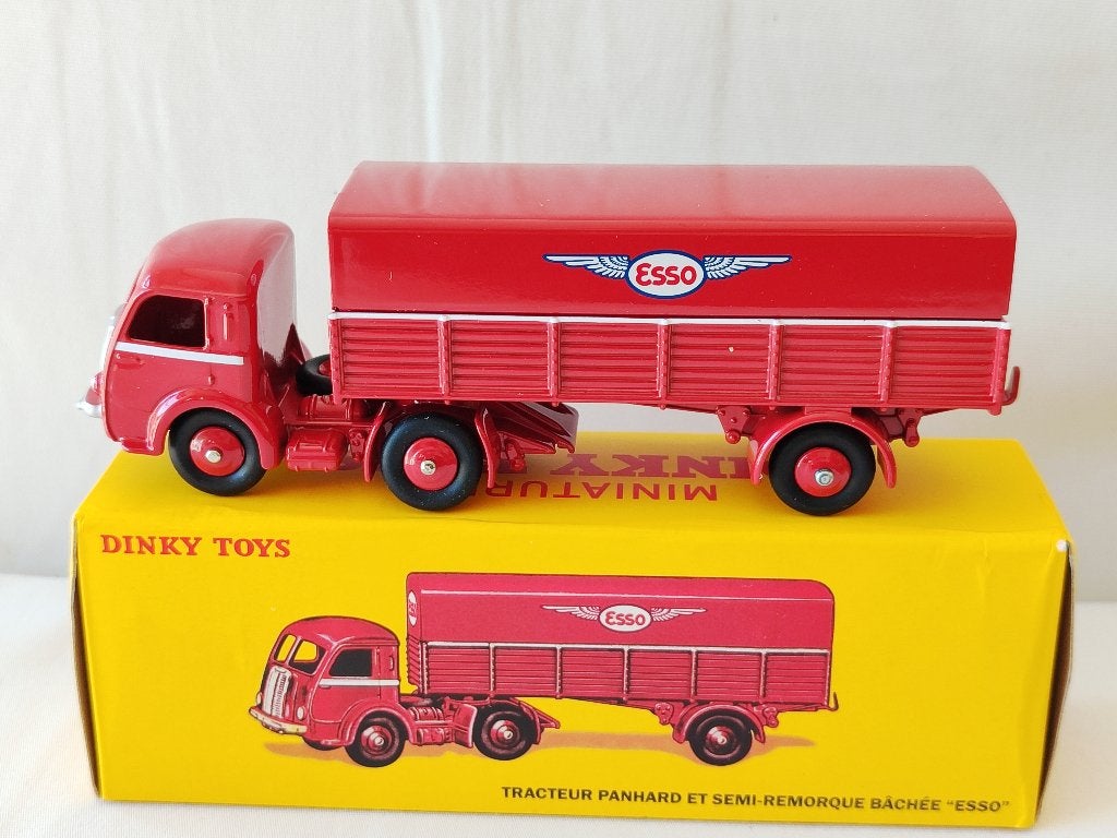 Dinky Atlas _ Panhard Tract.Semi Remorque "ESSO" _ ref. 32AR, Enlèvement ou Envoi, Comme neuf, Bus ou Camion, Dinky Toys