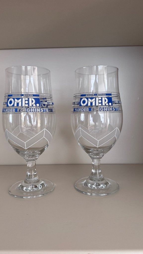 Bierglas Omer Vander Ghinste, Verzamelen, Ophalen of Verzenden, Nieuw, Bierglas