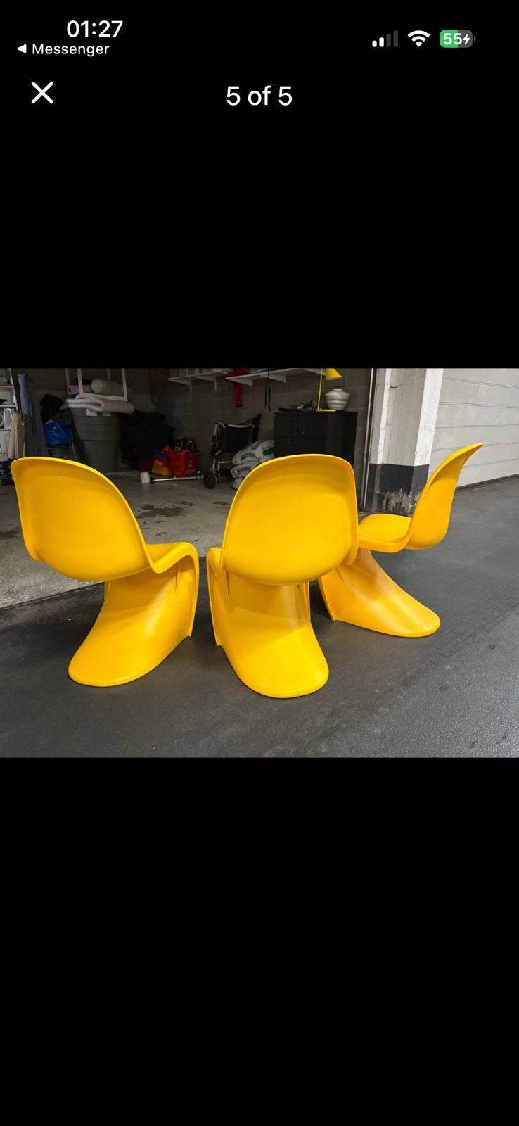 3 mooie stoelen in kunststof., Ophalen, Zo goed als nieuw, Kunststof