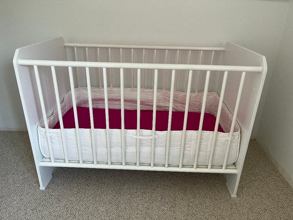 kinderbedje met matras en toebehoren, Matelas, Moins de 70 cm, Enlèvement, Utilisé
