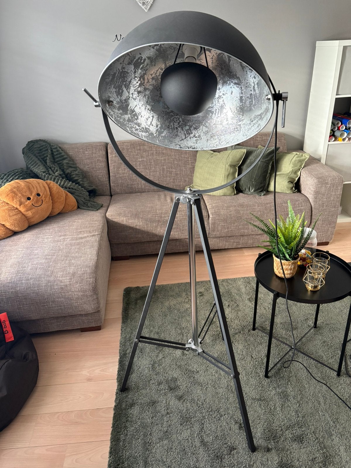 Staanlamp, Huis en Inrichting, Lampen | Vloerlampen, Ophalen, Zo goed als nieuw