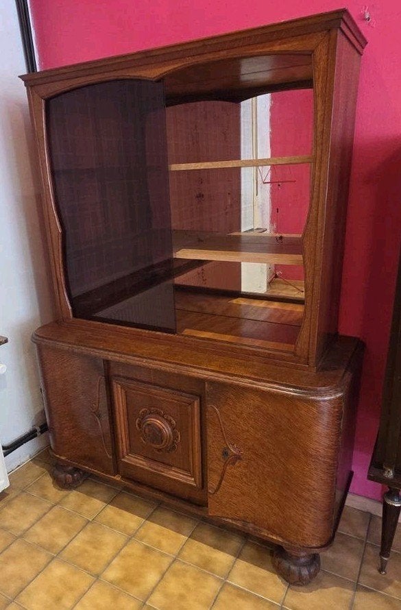 Buffetkast/vitinekast in art deco stijl uit hout, Antiek en Kunst, Ophalen