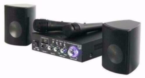 Karaoke-Star 2 Versterker 2x20Watt, 2 Boxen, 7009-B, Enlèvement ou Envoi, Neuf, Lecteur