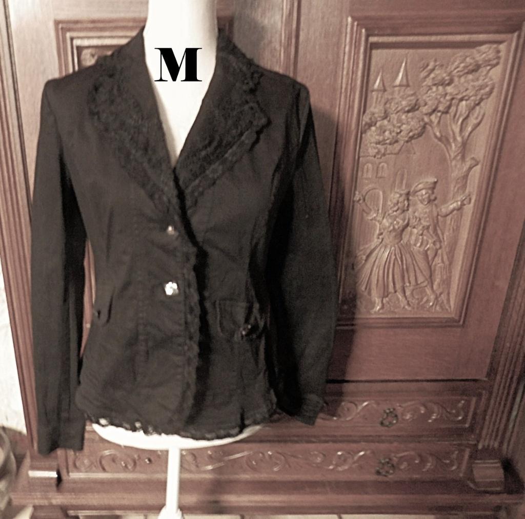 (44)- veste femme t.38 noir - folia -, Kleding | Dames, Maat 38/40 (M), Zwart, Ophalen of Verzenden, Zo goed als nieuw