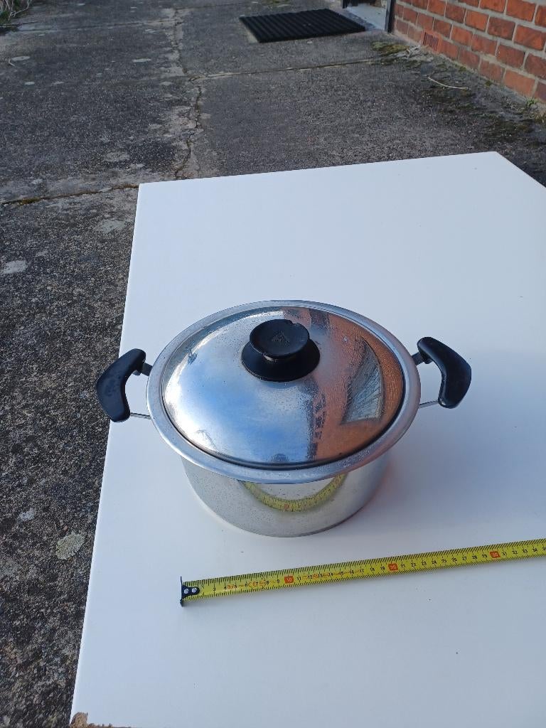 RVS Kookpan met Deksel, Huis en Inrichting, Keuken | Potten en Pannen, Gebruikt, Inox, Ophalen