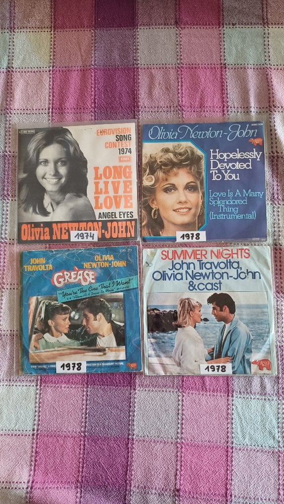 vinyl singles Olivia Newton John, Cd's en Dvd's, Ophalen of Verzenden, Gebruikt