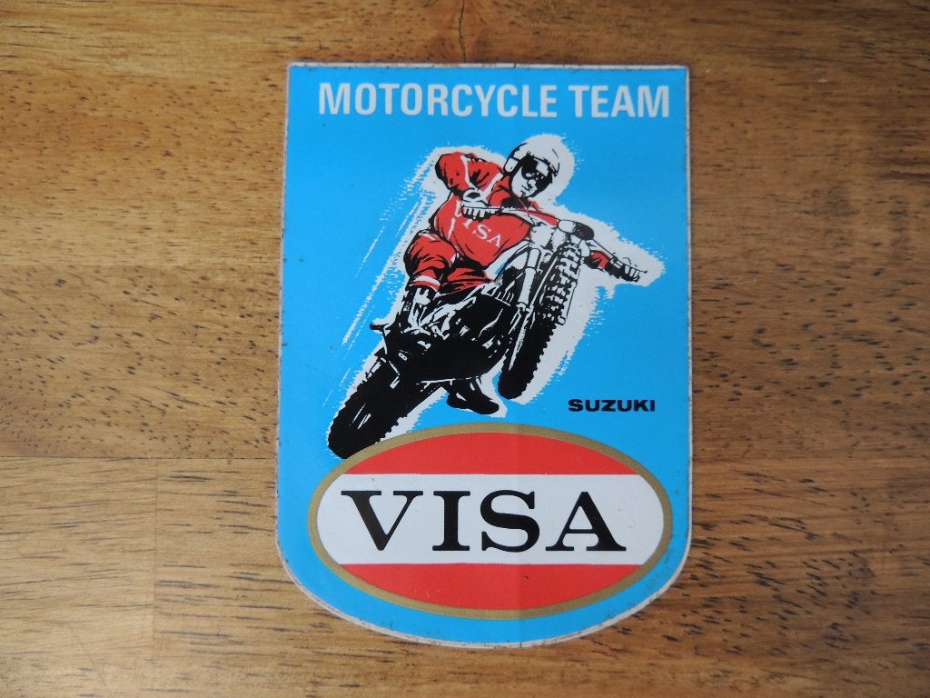 motorcycle team suzuki visa sticker, Enlèvement ou Envoi, Comme neuf