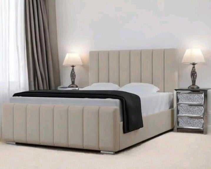 Luxe Bed met Hoofdbord – Perfect voor Elke Slaapkamer, Envoi, Noir