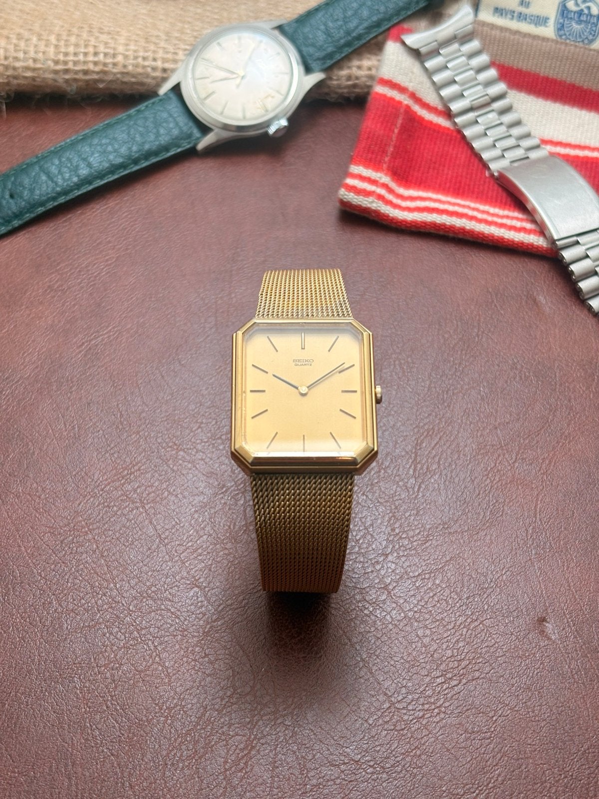 Vintage Seiko Tank 1979 Quartz horloge, Staal, Polshorloge, Ophalen of Verzenden, Zo goed als nieuw