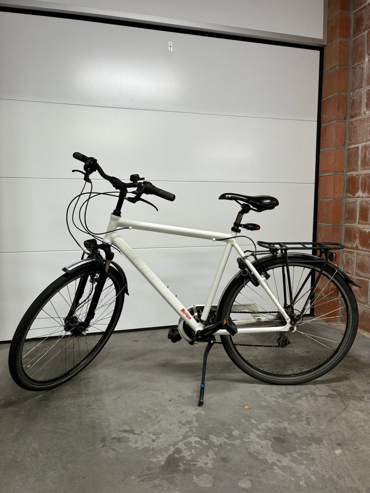 Herenfiets maat L, Ophalen, Vering, Zo goed als nieuw, 57 tot 61 cm