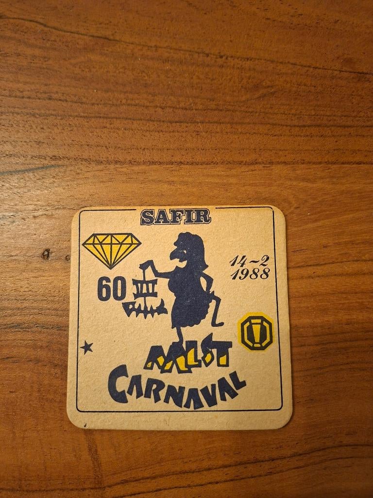 Bierkaartje Safir Aalst, Enlèvement, Utilisé, Sous-bock, Autres marques