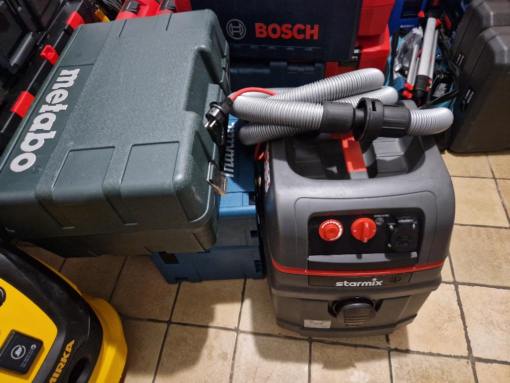 Metabo MFE 40 1900W + Starmix 1625 Stofzuiger, Doe-het-zelf en Bouw, Compressors, Ophalen, 800 liter/min of meer, Zo goed als nieuw