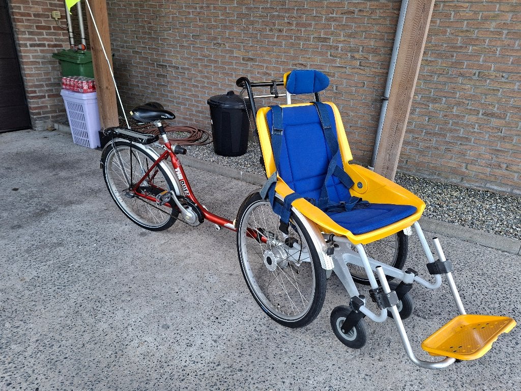 Rolstoelfiets, Fietsen en Brommers, Fietsen | Driewielfietsen, Ophalen, Gebruikt, Terugtraprem, Overige merken