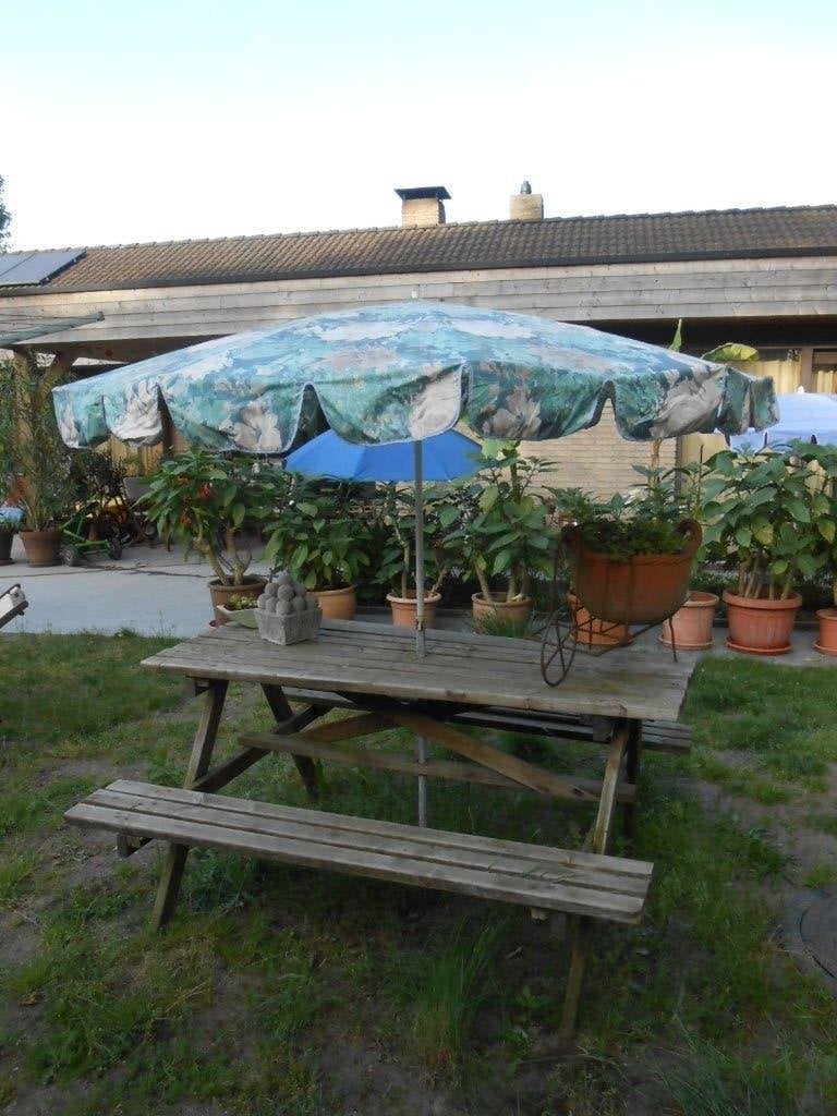 parasol, parasol de plage Ø2m, non inclinable, Jardin & Terrasse, Parasols, 1 à 2 mètres, Étanche, Enlèvement, Utilisé