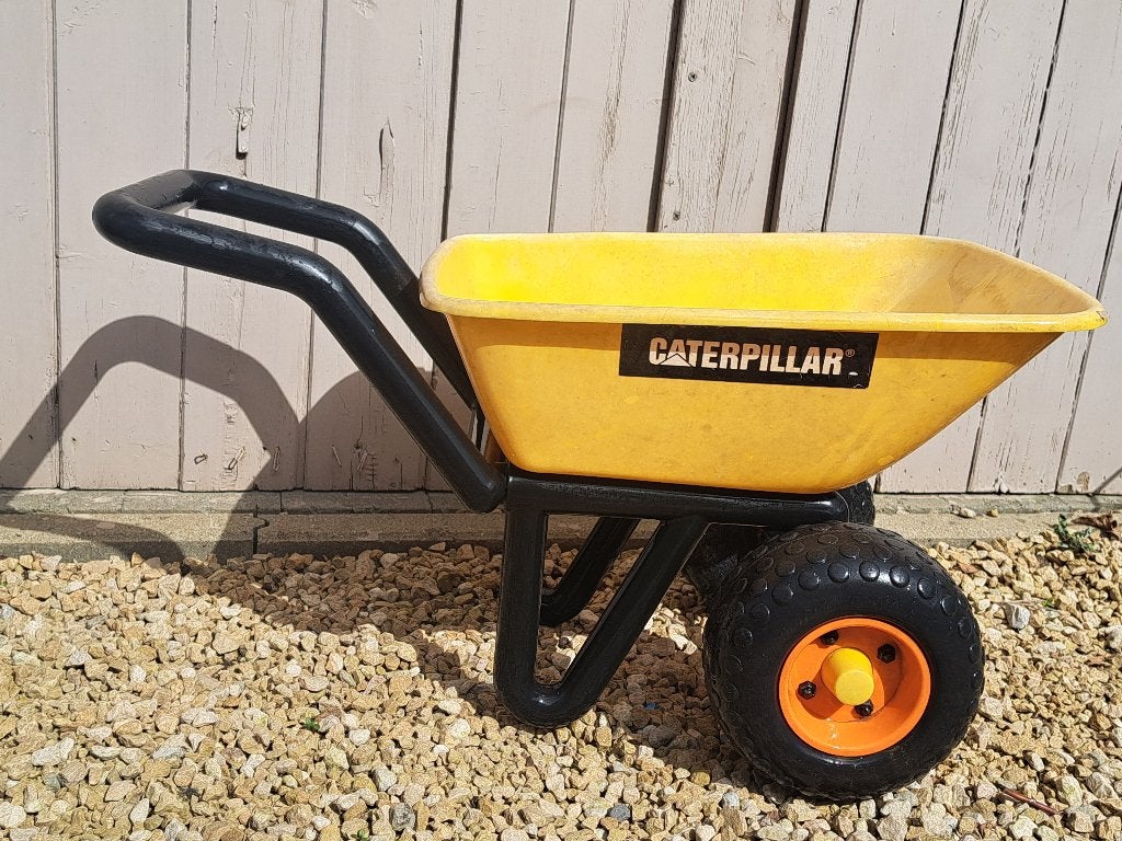 speelgoed kruiwagen caterpillar, Ophalen, Gebruikt