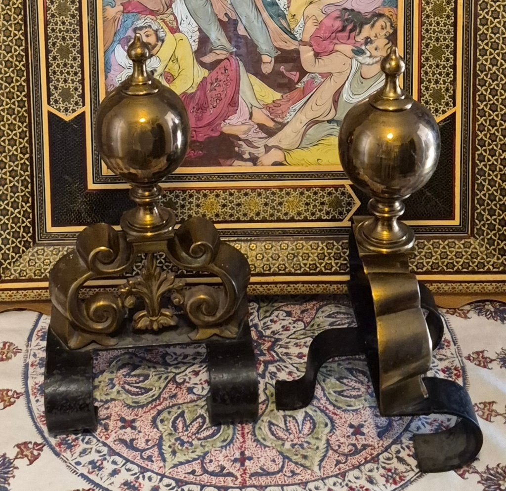 een paar antieke haardbokken, Ophalen of Verzenden