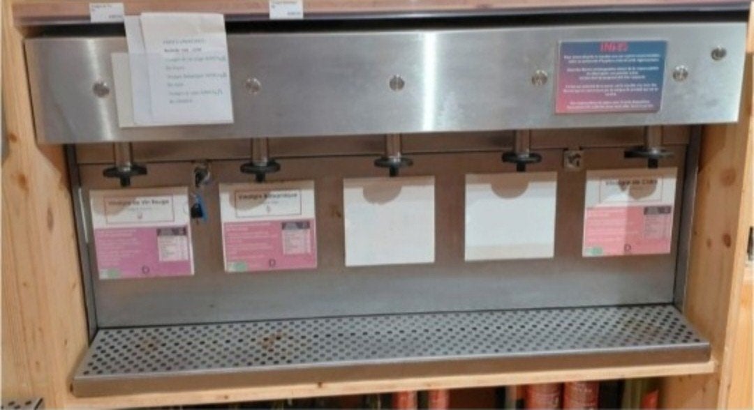 4 Distributeur automatique de liquide à pompe 5 bec / 6 bec., Articles professionnels, Enlèvement ou Envoi, Rayon Fruits et Légumes