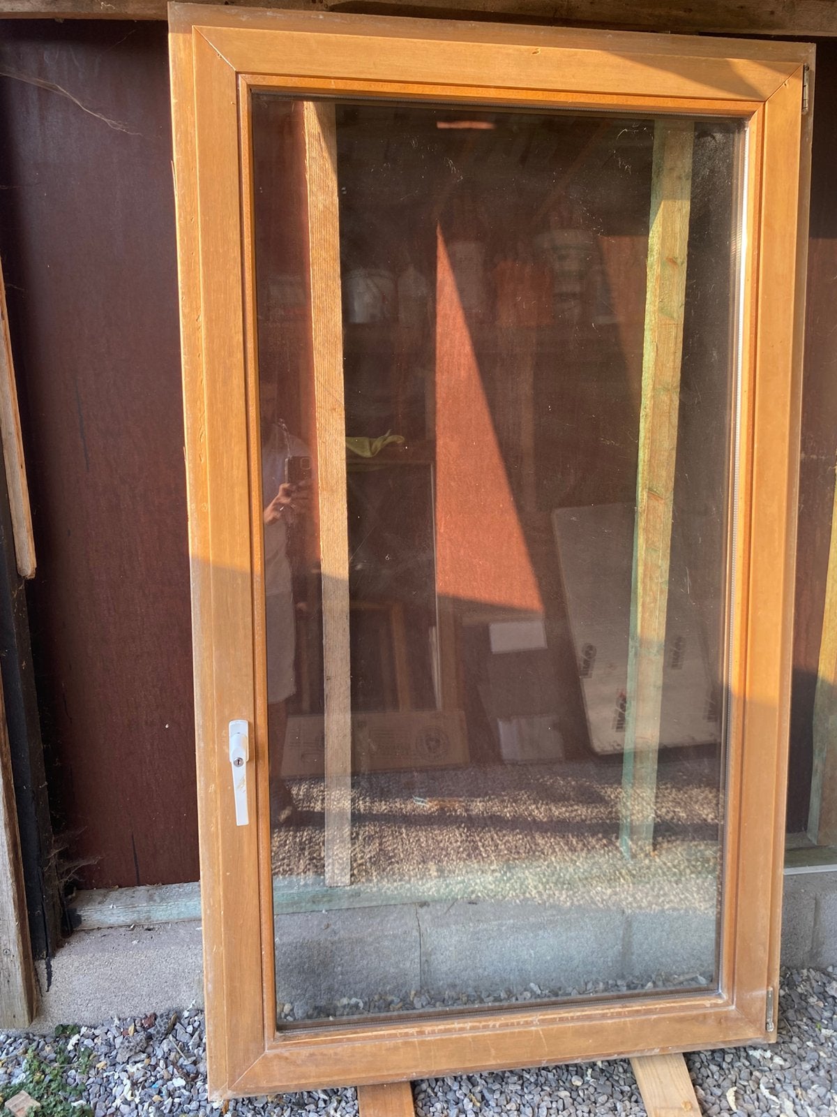 170 x 100 houten lijst, Doe-het-zelf en Bouw, Raamkozijnen en Schuifdeuren, Ophalen, Gebruikt, Hout