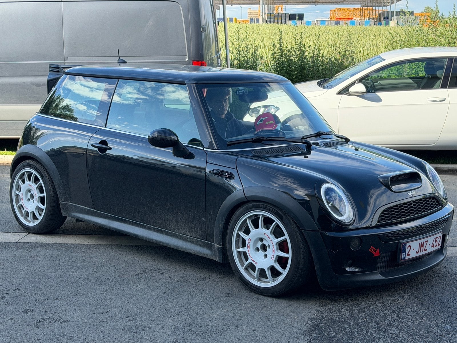Mini Cooper's R53 Fase 2, Auto's, Voorwielaandrijving, Beige, 4 cilinders, Alcantara