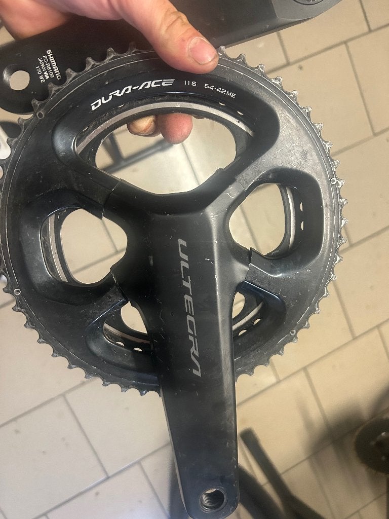 Crankstel ultegra 170mm, Fietsen en Brommers, Fietsonderdelen, Crankstel of Pedalen, Gebruikt, Shimano Ultegra, Ophalen of Verzenden