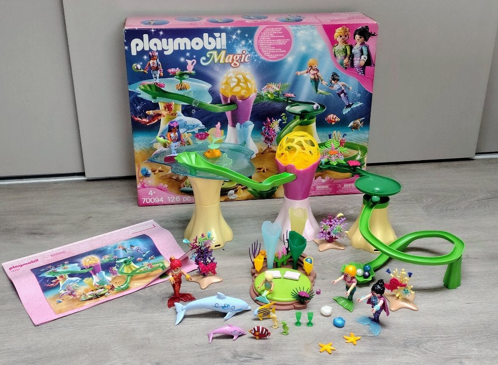 Playmobil knikkerbaan Koraalpaviljoen met lichtkoepel 70094, Ophalen, Zo goed als nieuw, Complete set