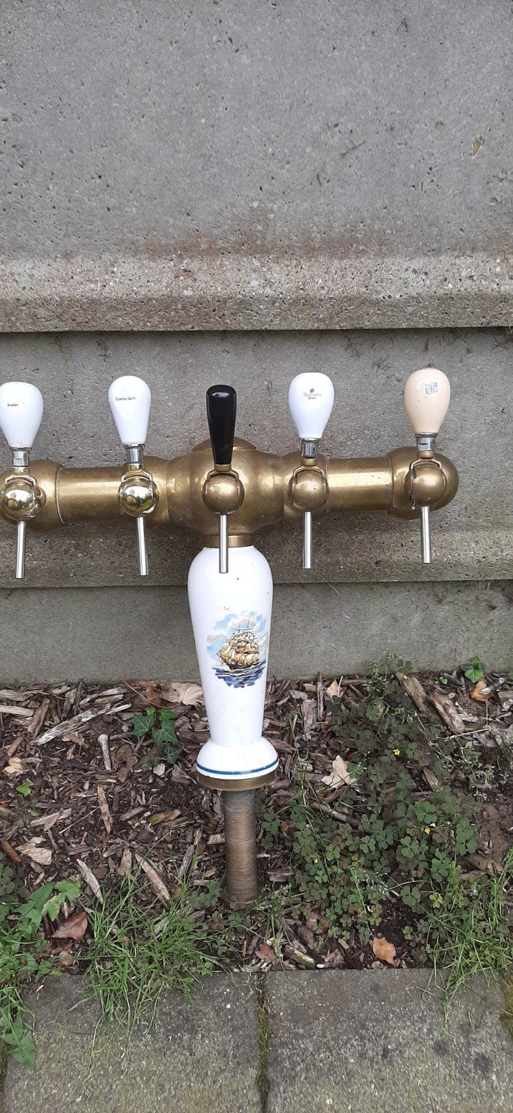 ❤Tapkraan met messing ,porselein met 5 kranen, Elektronische apparatuur, Thuistapinstallaties, Ophalen of Verzenden