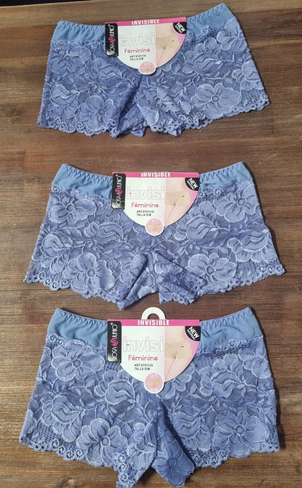 3x NIEUWE ROSA&JUNIO Boyshorts Maat S/M, Rosa&Junio, Ophalen of Verzenden, Blauw, Broekje of Short