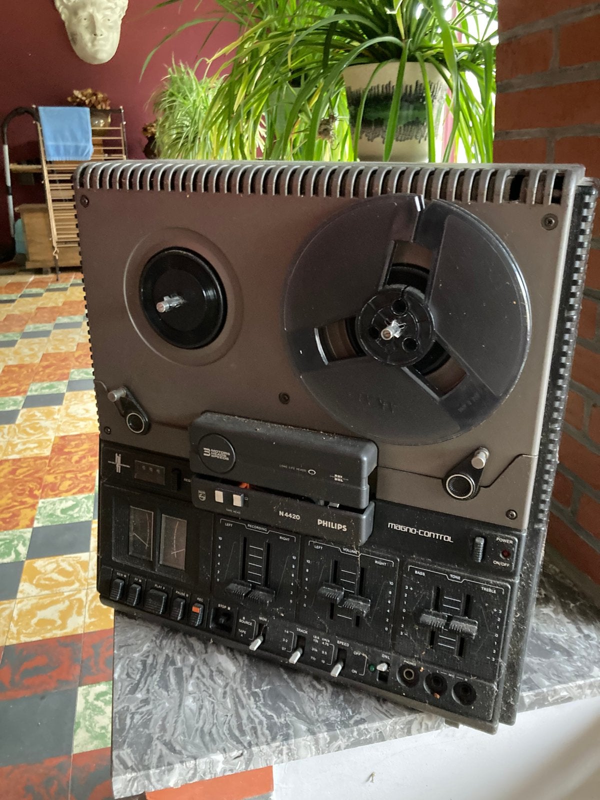 Oude bandrecorder Philips N4420/51, Enlèvement, Magnétophone