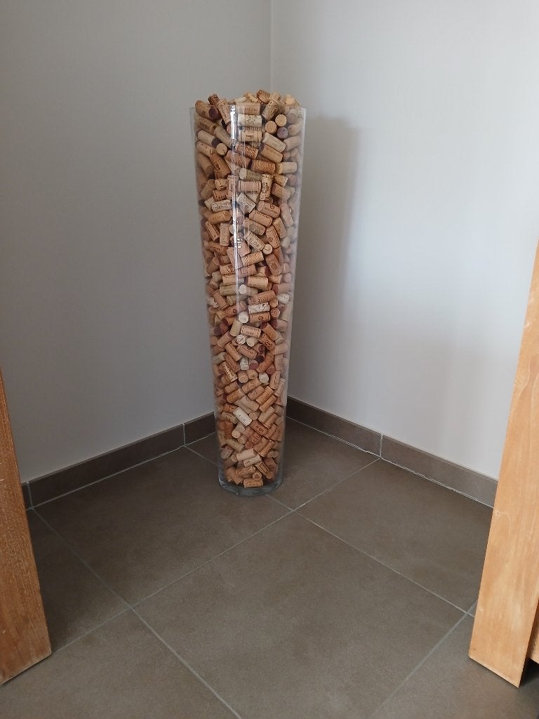 Vase décoratif avec bouchons, Ophalen, Zo goed als nieuw