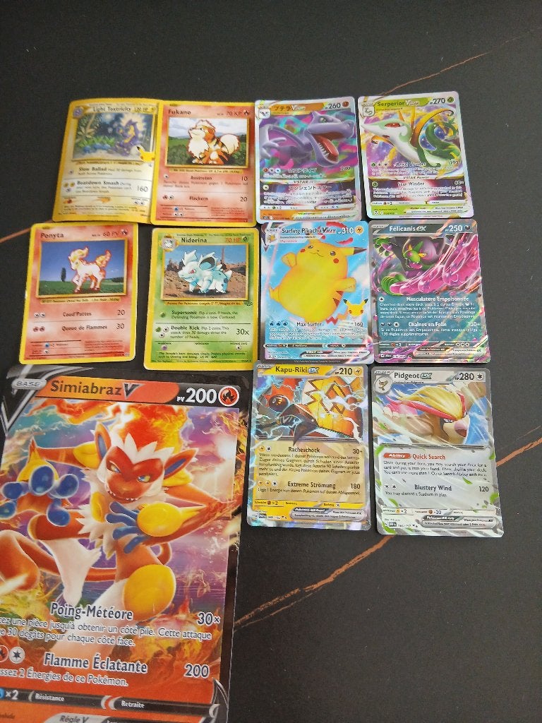 Carte pokémon, Enlèvement, Comme neuf, Plusieurs cartes