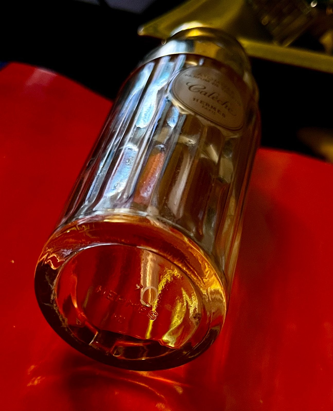 Vintage HERMÈS eau de parfum, Enlèvement, Utilisé, Bouteille de parfum