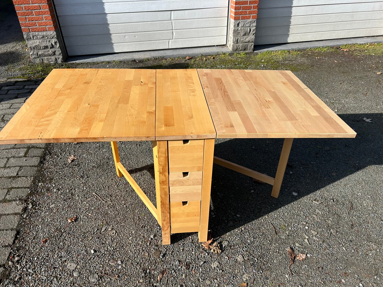 Table pliante IKEA Gateleg, Maison & Meubles, Enlèvement, Utilisé