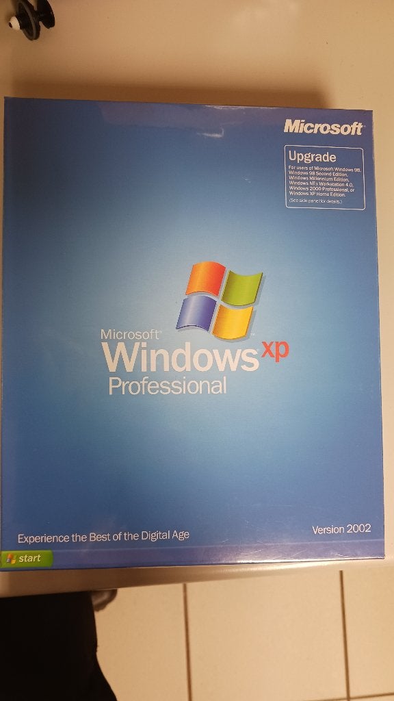 Microsoft Windows XP Professional Upgrade (2002) in folie, Computers en Software, Besturingssoftware, Ophalen of Verzenden, Nieuw
