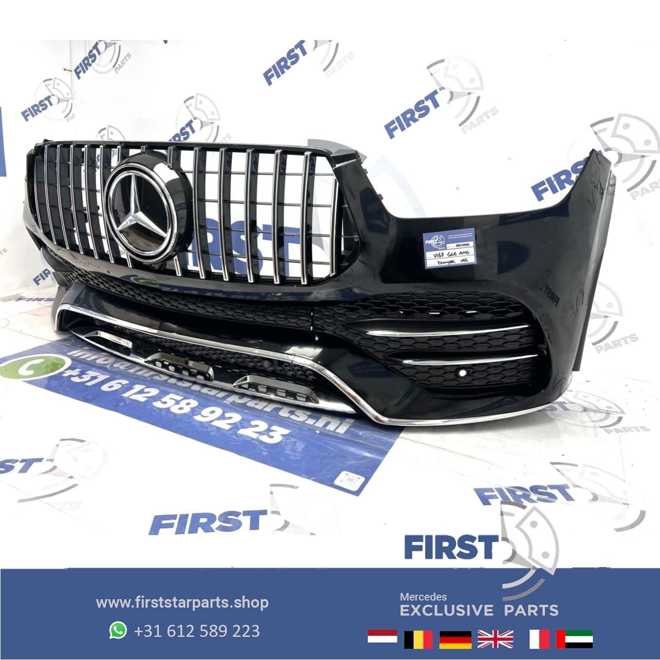 W167 V167 C167 GLE 53 AMG GT VOORBUMPER ZWART COMPLEET origi, Auto-onderdelen, Gebruikt, -, Voor, Ophalen of Verzenden