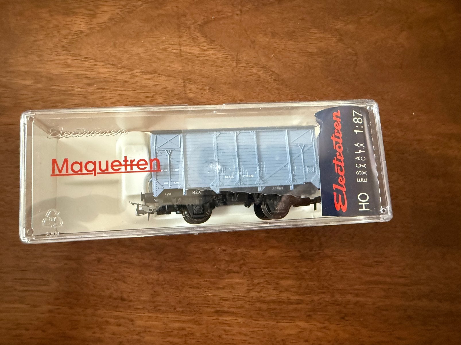 Electrotren 1960 - Wagon fermé MZA Maquetren HO, Enlèvement ou Envoi, Comme neuf, Wagon