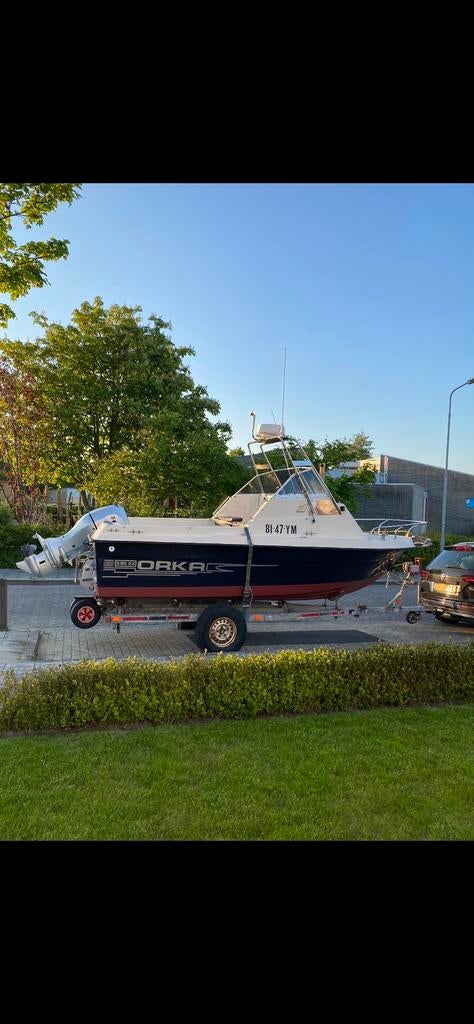 Orka 535 sx te koop, Watersport en Boten, Vis- en Consoleboten, Ophalen, Gebruikt
